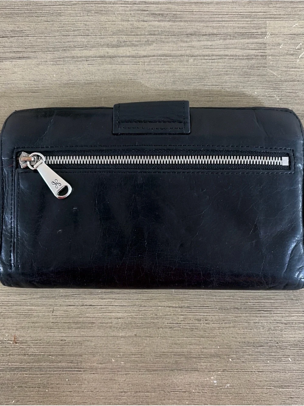 Vintage HOBO Black Soft Leather Wallet